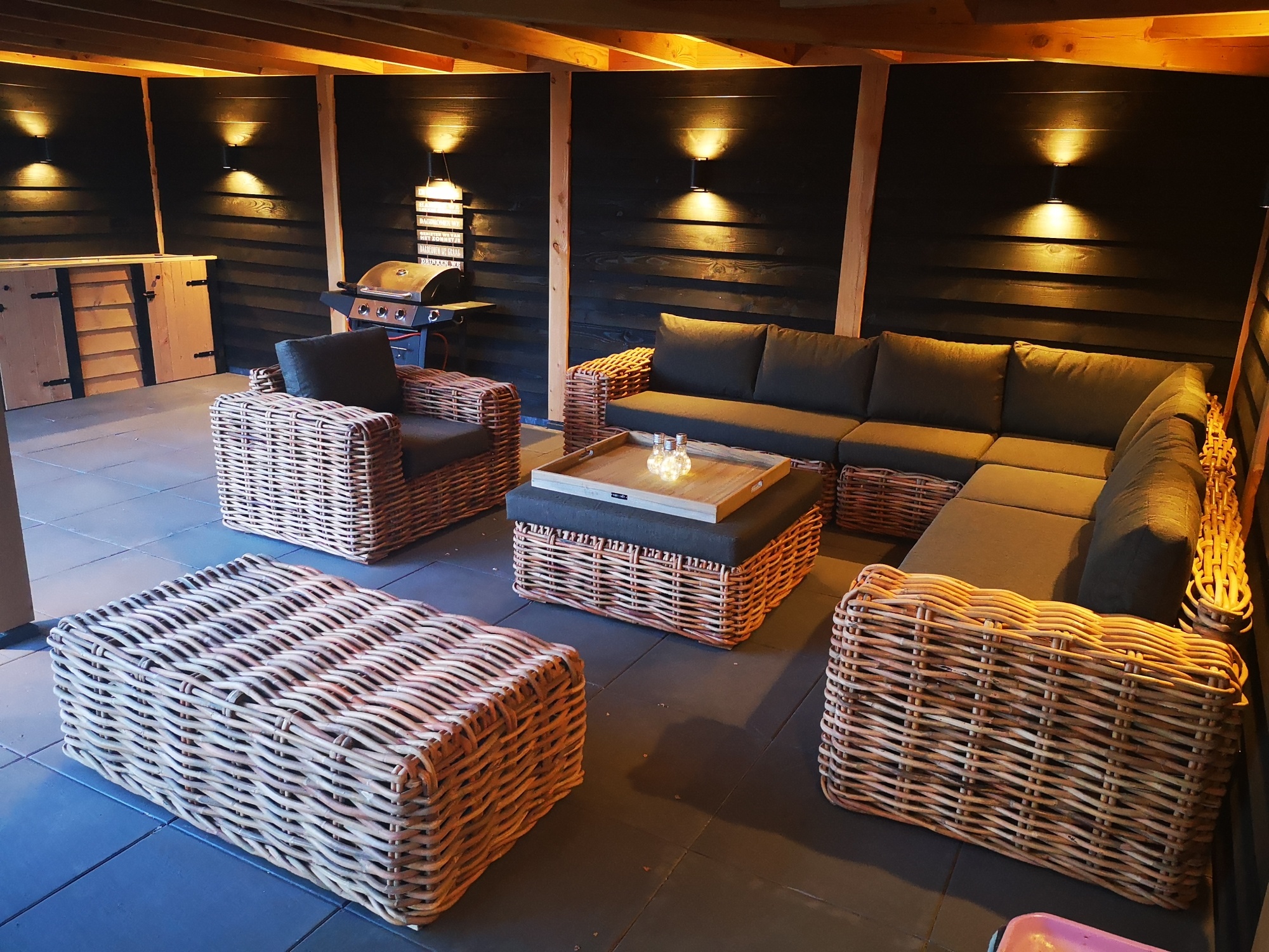 verlichting in veranda