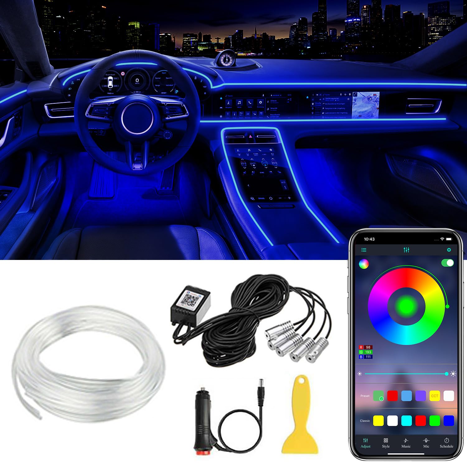 led strip auto
